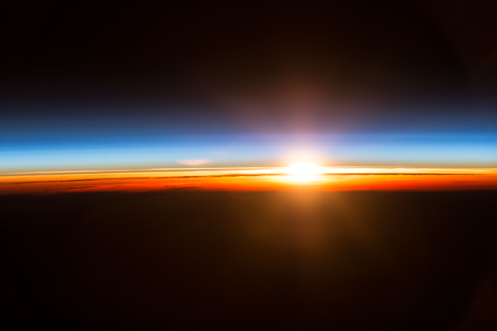 Sunrise from the International Space Station
